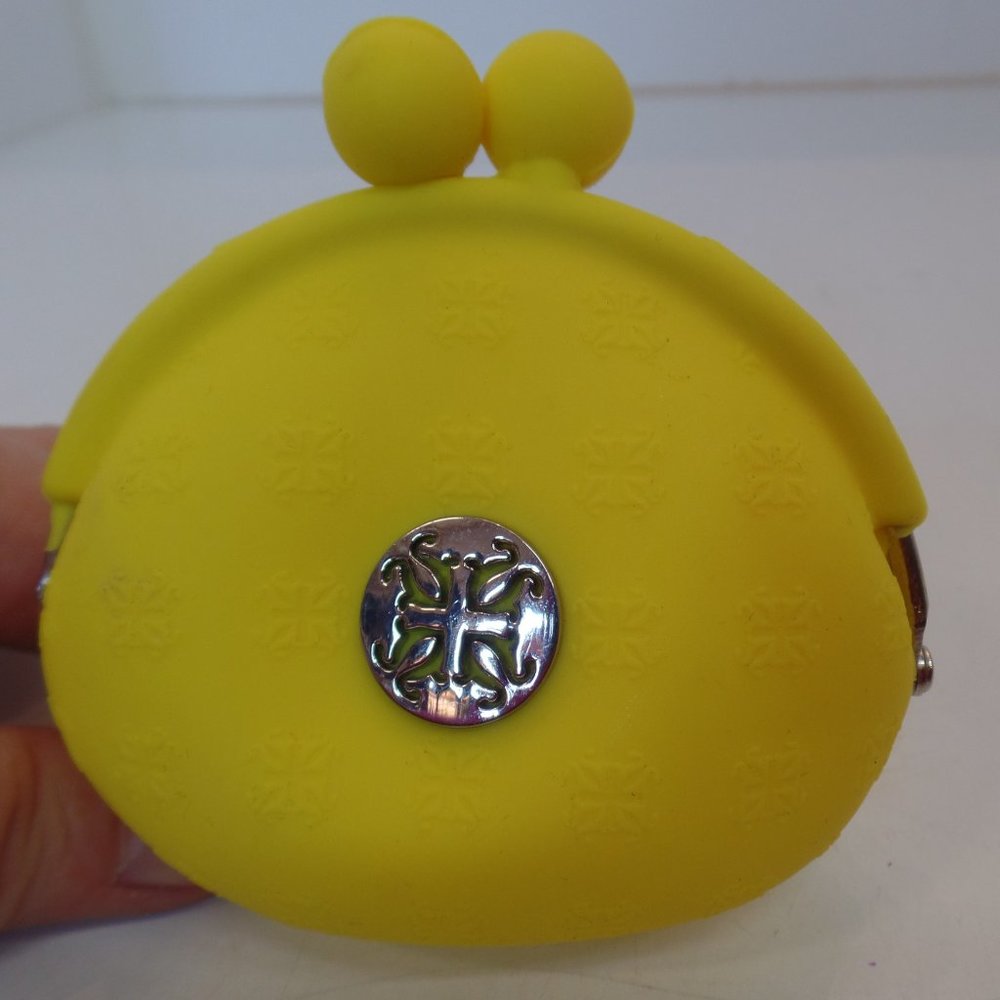 Rustic Cuff Bright Yellow Rubber Coin Purse (With RC Logo) Sterling Silver Logo